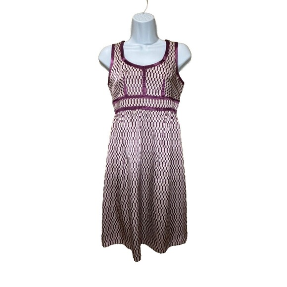 Proenza Schouler Target Size 3 100% Silk Dress Purple Polka Dot Empire Waist EUC - Picture 1 of 6